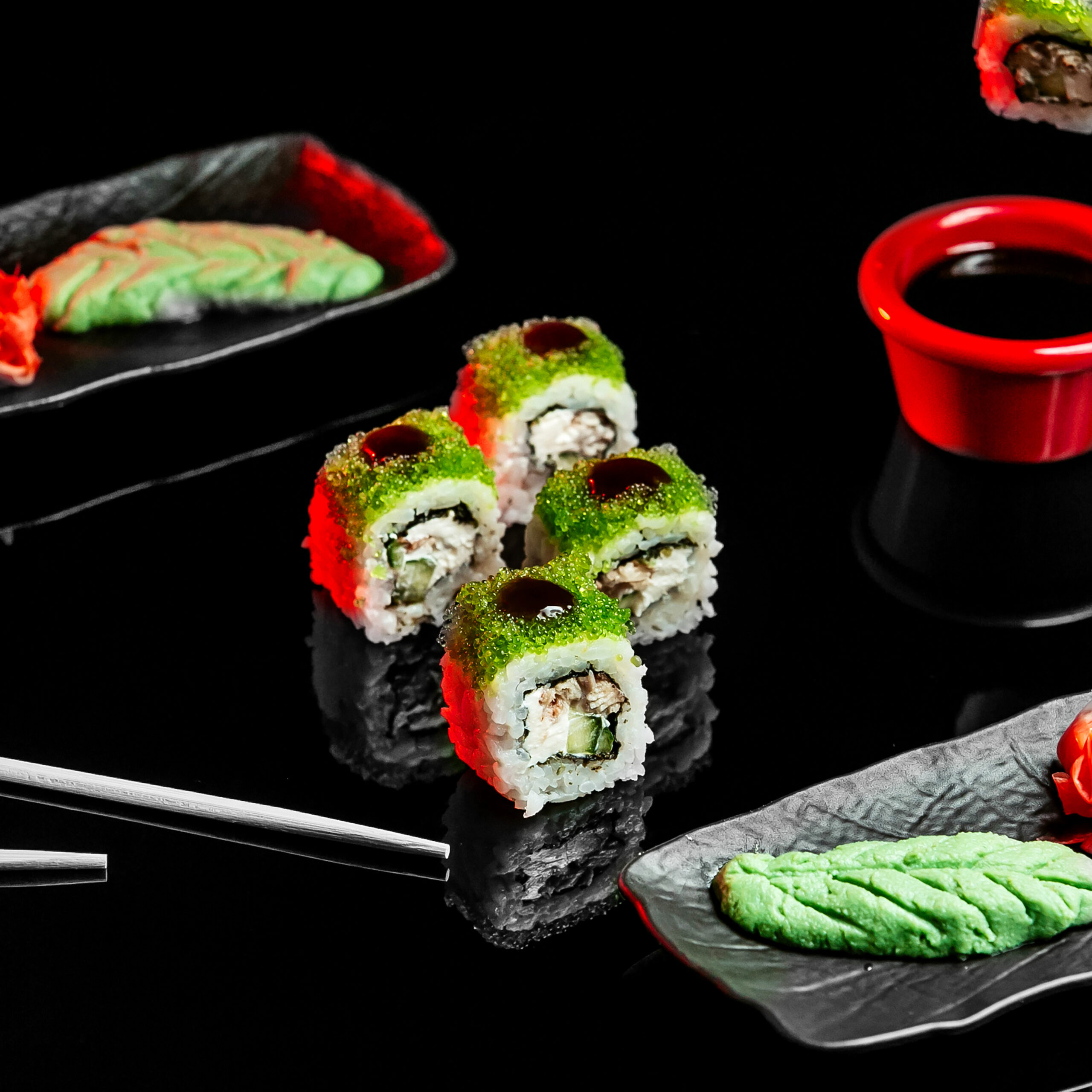 sushi set on the table __